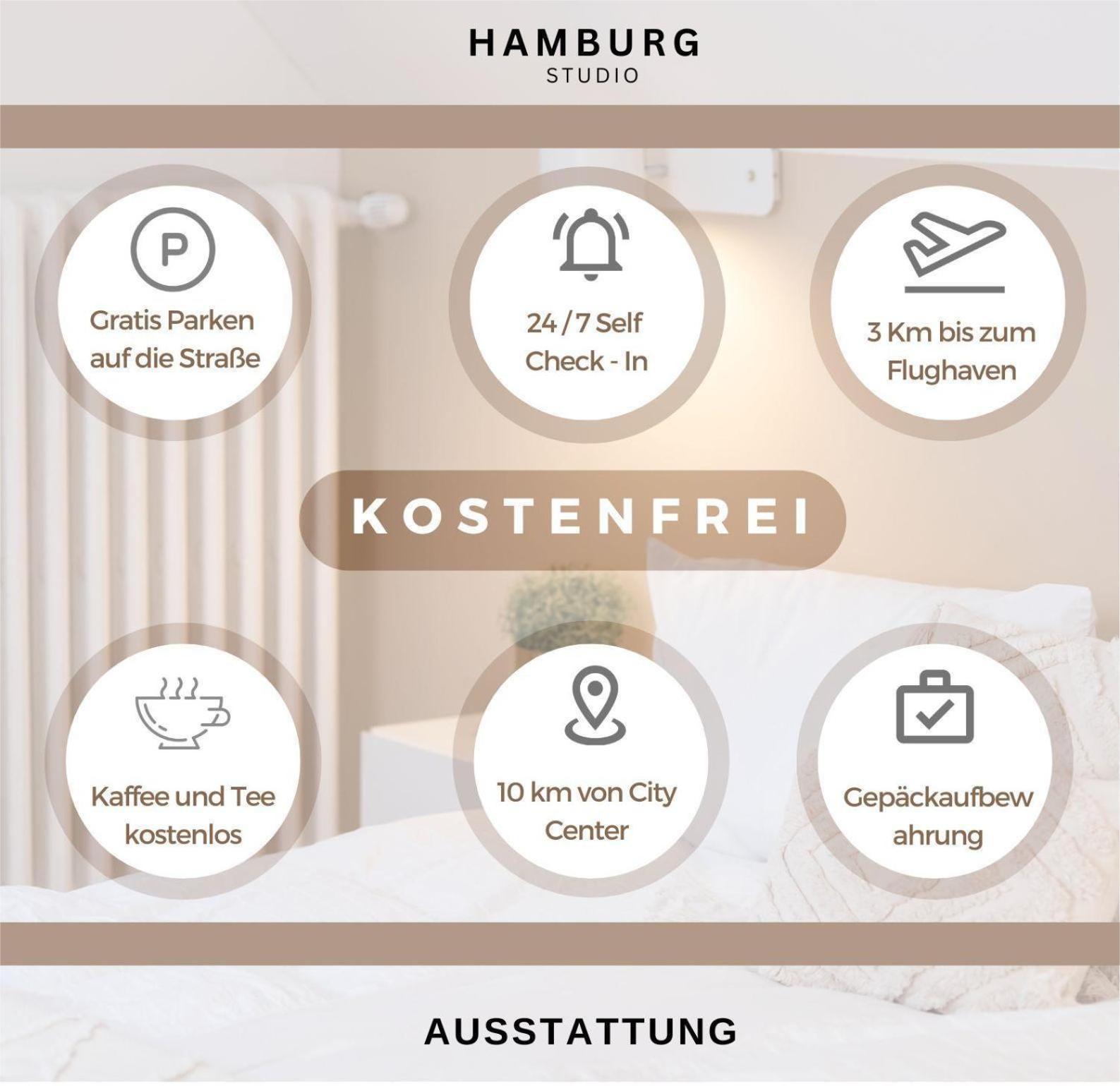 Hamburg Studio Fuer Bis Zu 4 Personen Luaran gambar